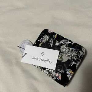 Vera Bradley Floral Iconic Campus Double ID Holder with key chain loop